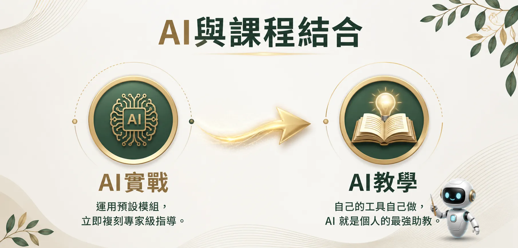 AI 融入公開班課程