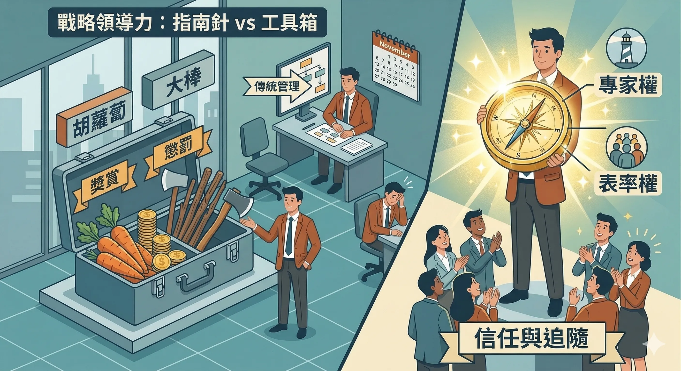 新手主管-- 指南針 vs. 工具箱